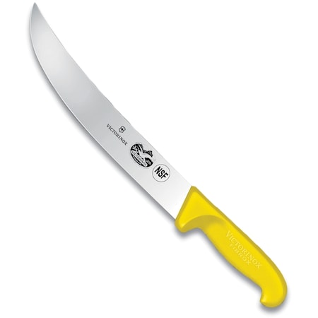 Swiss Army Brands Victorinox 40475 Kitchen Fibrox Pro - Haccp Yellow Cimeter, 10In Blade VIC-5.7308.25